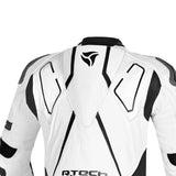 R-TECH RISING STAR 1 PC Moto Fatos Branco Preto - Imagem da parte superior das costas do terno