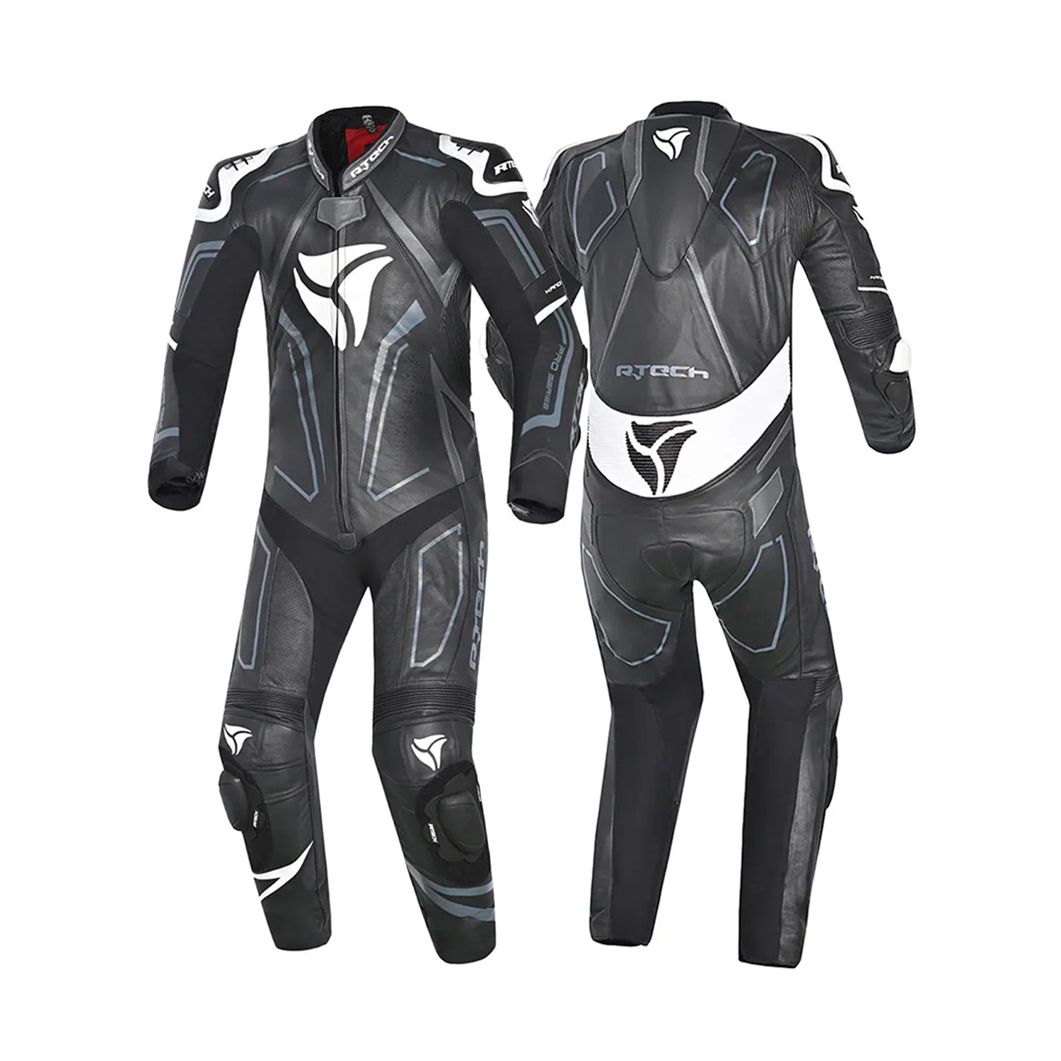 R-TECH RISING STAR 1 PC Motorcycle Suits Black White – 2 – Maximomoto PT