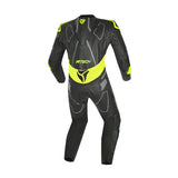 R-TECH RISING STAR 1 PC Motorcycle Suits Black Fluorescent Yellow