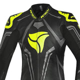 R-TECH RISING STAR 1 PC Motorcycle Suits Black Fluorescent Yellow
