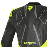 R-TECH RISING STAR 1 PC Motorcycle Suits Black Fluorescent Yellow