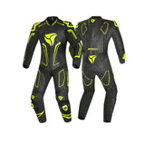 R-TECH RISING STAR 1 PC Moto Fatos Preto Fluorescente Amarelo - Imagem dupla de ternos