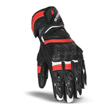 R-TECH ROBO Motorcycle Leather Men's Gloves Black Red