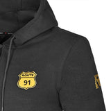 R-TECH ROUTE-91 Moto Textil Capuz Preto - Imagem frontal esquerda da Casacos