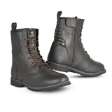R-TECH ROYAL WP Moto Couro Botas Marrom - Imagem dupla de botas