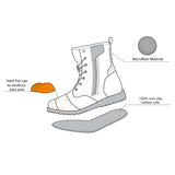 R-TECH ROYAL WP Moto Couro Botas Marrom - Imagem vetorial 1 de botas