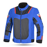 R-TECH SPIRAL MESH Motorcycle Jackets Blue Gray Red – Maximomoto PT