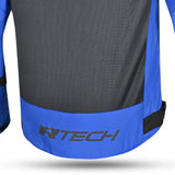 R-TECH SPIRAL MESH Moto Casacos Azul Cinza Vermelho- Imagem central traseira da Casacos