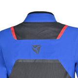 R-TECH SPIRAL MESH Moto Casacos Azul Cinza Vermelho- Imagem parte superior costas Casacos
