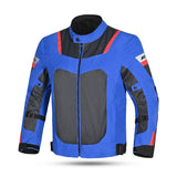 R-TECH SPIRAL MESH Motorcycle Jackets Blue Gray Red