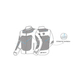 R-TECH SPIRAL MESH Moto Casacos Azul Claro Preto Vermelho - Imagem vetorial 2 de Casacos