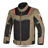 R-TECH SPIRAL MESH Moto Casacos Bege Preto - Imagem frontal da Casacos