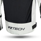 R-TECH SPIRAL MESH Moto Casacos Cinza Frio Preto Verde Fluorescente - Imagem central traseira da Casacos
