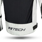 R-TECH SPIRAL MESH Moto Casacos Cinza Frio Preto Verde Fluorescente - Imagem central traseira da Casacos