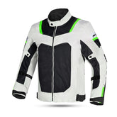 R-TECH SPIRAL MESH Motorcycle Jackets Cool Gray Black Fluorescent Green – Maximomoto PT