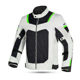 R-TECH SPIRAL MESH Casacos De Moto Textil Cinza Frio Preto Verde Fluor