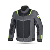 R-TECH SPIRAL MESH Moto Casacos Cinza escuro Preto Verde - Imagem frontal da Casacos