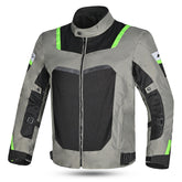 R-TECH SPIRAL MESH Moto Casacos Gelo Cinza Amarela Fluorescente - Imagem frontal da Casacos
