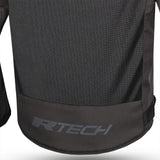 R-TECH SPIRAL MESH Moto Casacos Lama Preta Verde- Imagem central traseira da Casacos
