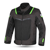 R-TECH SPIRAL MESH Moto Casacos Lama Preta Verde- Imagem frontal da Casacos