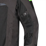 R-TECH SPIRAL MESH Moto Casacos Lama Preta Verde- Imagem frontal direita da Casacos
