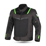 R-TECH SPIRAL MESH Casacos De Moto Textil Lama Preto Verde