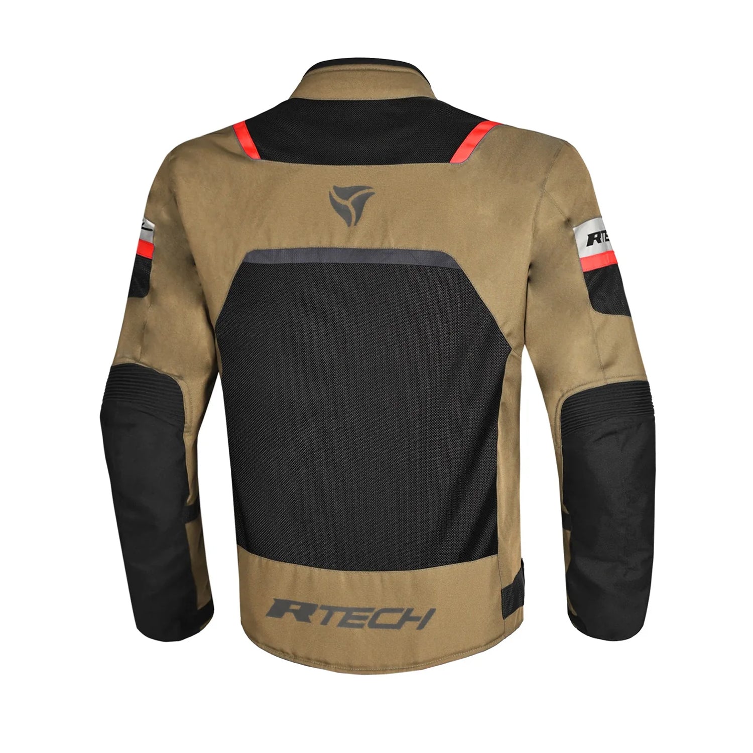 R-TECH SPIRAL MESH Motorcycle Jackets Beige Black Red – 3 – Maximomoto PT