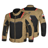 R-TECH SPIRAL MESH Motorcycle Jackets Beige Black Red