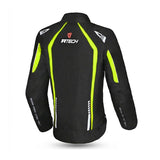 R-TECH MARSHAL Women's Motorcycle Jackets Black Fluorescent Yellow