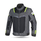 R-TECH SPIRAL MESH Motorcycle Jackets Black Anthracite Fluorescent Yellow – Maximomoto PT