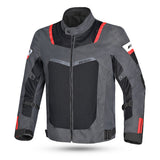 R-TECH SPIRAL MESH Moto Textil Casacos Antracite Preto Vermelho- Imagem frontal da Casacos