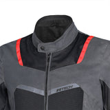 R-TECH SPIRAL MESH Moto Textil Casacos Antracite Preto Vermelho- Imagem frontal superior da Casacos