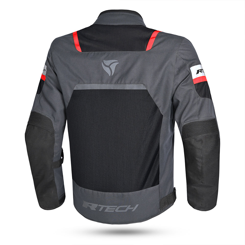 R-TECH SPIRAL MESH Motorcycle Textile Jackets Anthracite Black Red – 2 – Maximomoto PT