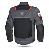 R-TECH SPIRAL MESH Moto Textil Casacos Antracite Preto Vermelho- Imagem traseira da ja Casacos