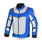 R-TECH SPIRAL MESH Motorcycle Textile Jackets Ice Blue Red – Maximomoto PT