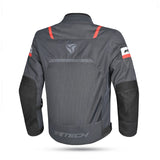 R-TECH SPIRAL MESH Moto Textil Casacos Cinza Antracite Preto Vermelho