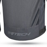 R-TECH SPIRAL MESH Moto Textil Casacos Cinza Antracite Preto Vermelho- Imagem central traseira da Casacos