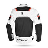 R-TECH SPIRAL MESH Moto Textil Casacos Gelo Preto Vermelho- Imagem traseira da ja Casacos