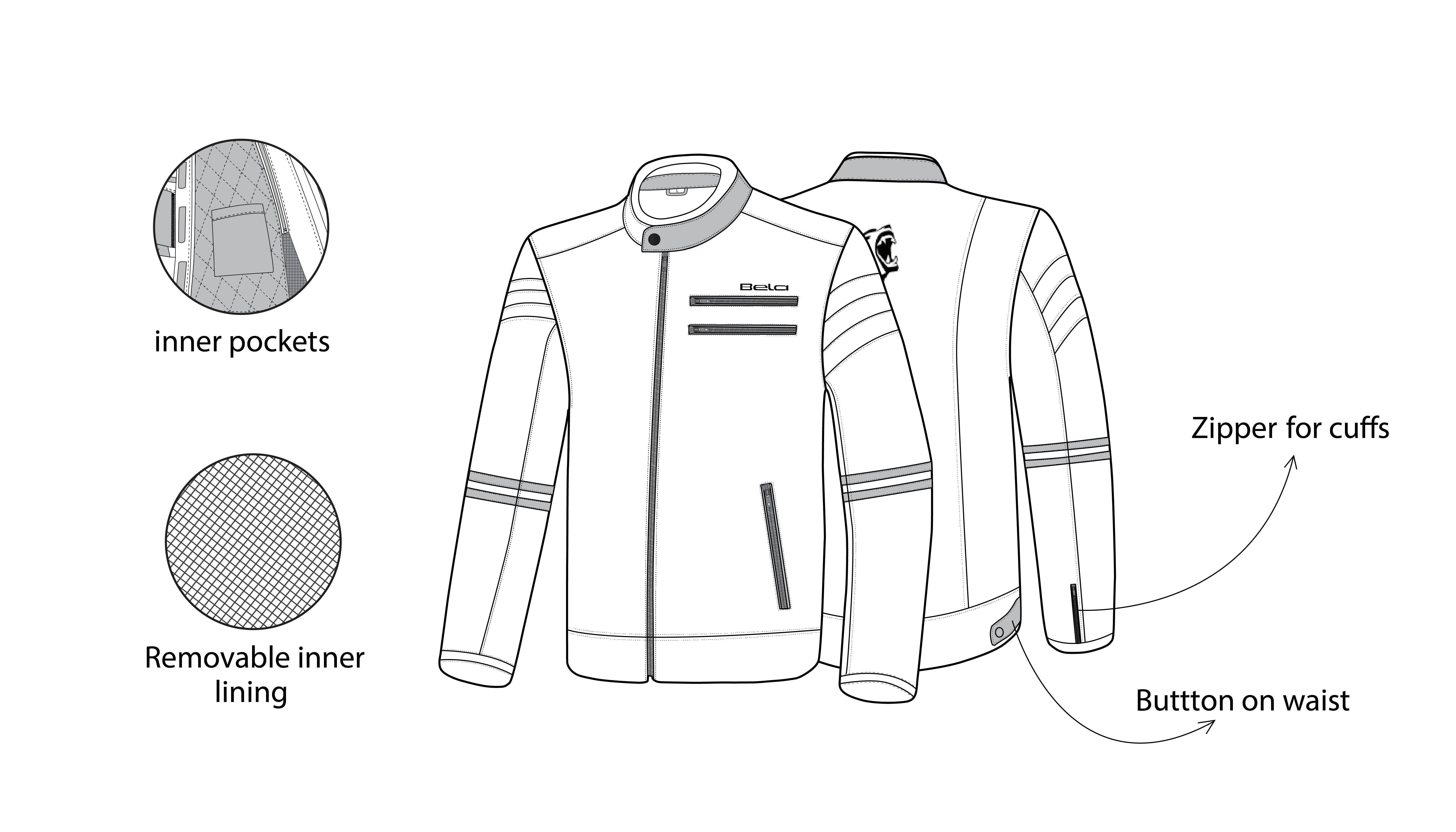 R-TECH STREET RIDER Motorcycle Leather Jackets Brown – 5 – Maximomoto PT