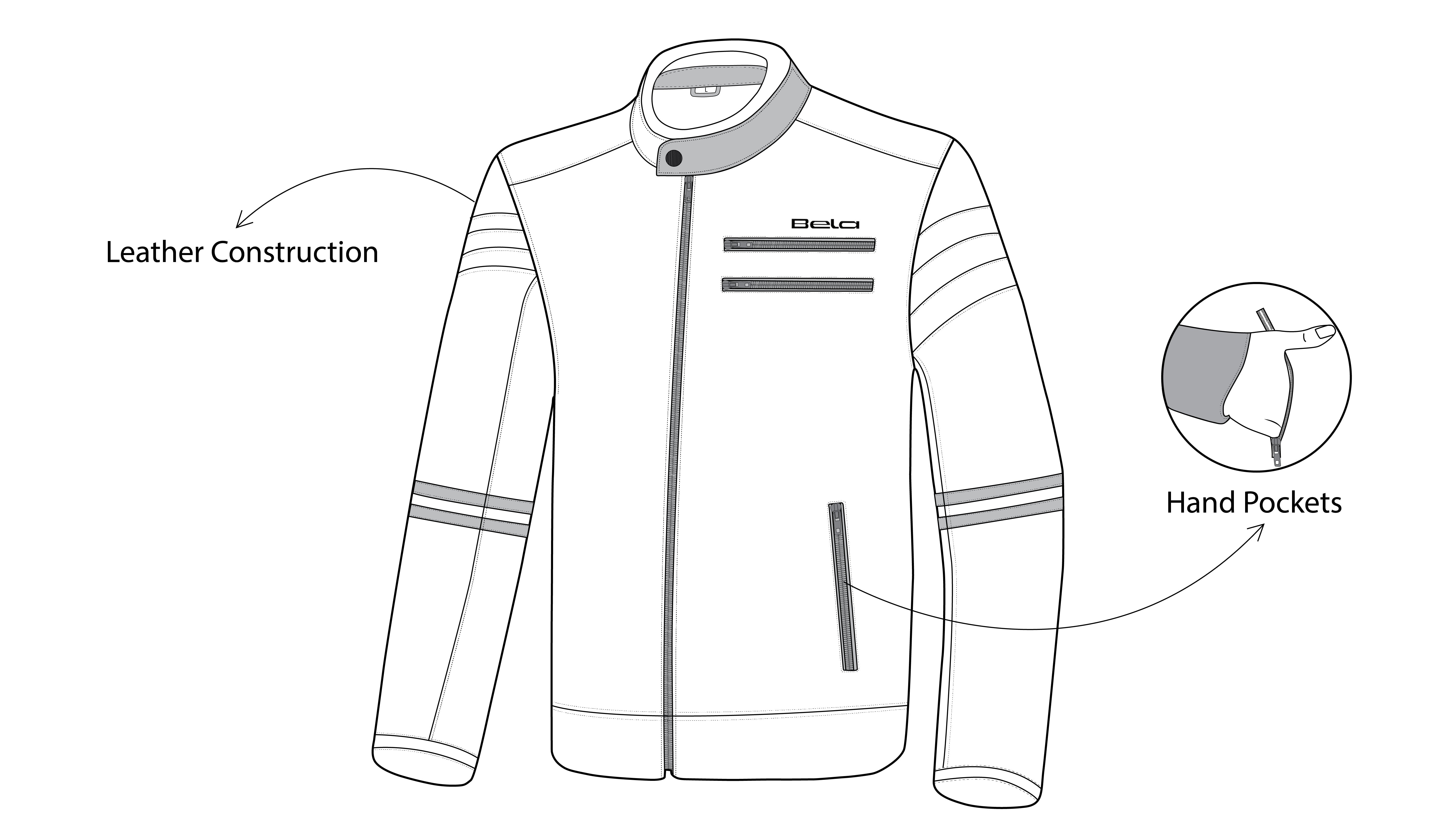 R-TECH STREET RIDER Motorcycle Leather Jackets Brown – 8 – Maximomoto PT