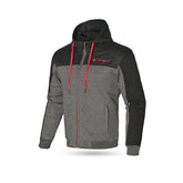 R-TECH SUSPENSION Moto Capuz Preto Cinza - Imagem frontal da Casacos