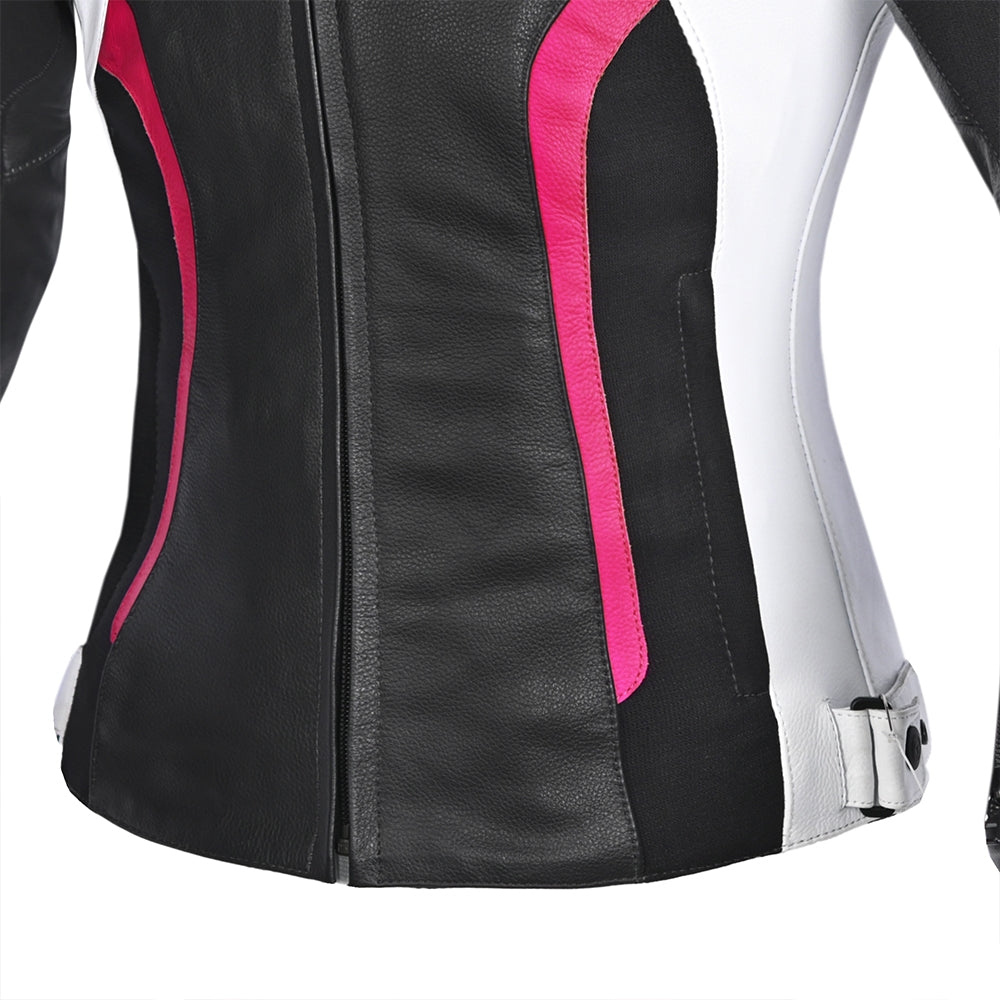 R-TECH TOM RIDER Motorcycle Ladies Jackets Black White Fuchsia – 5 – Maximomoto PT