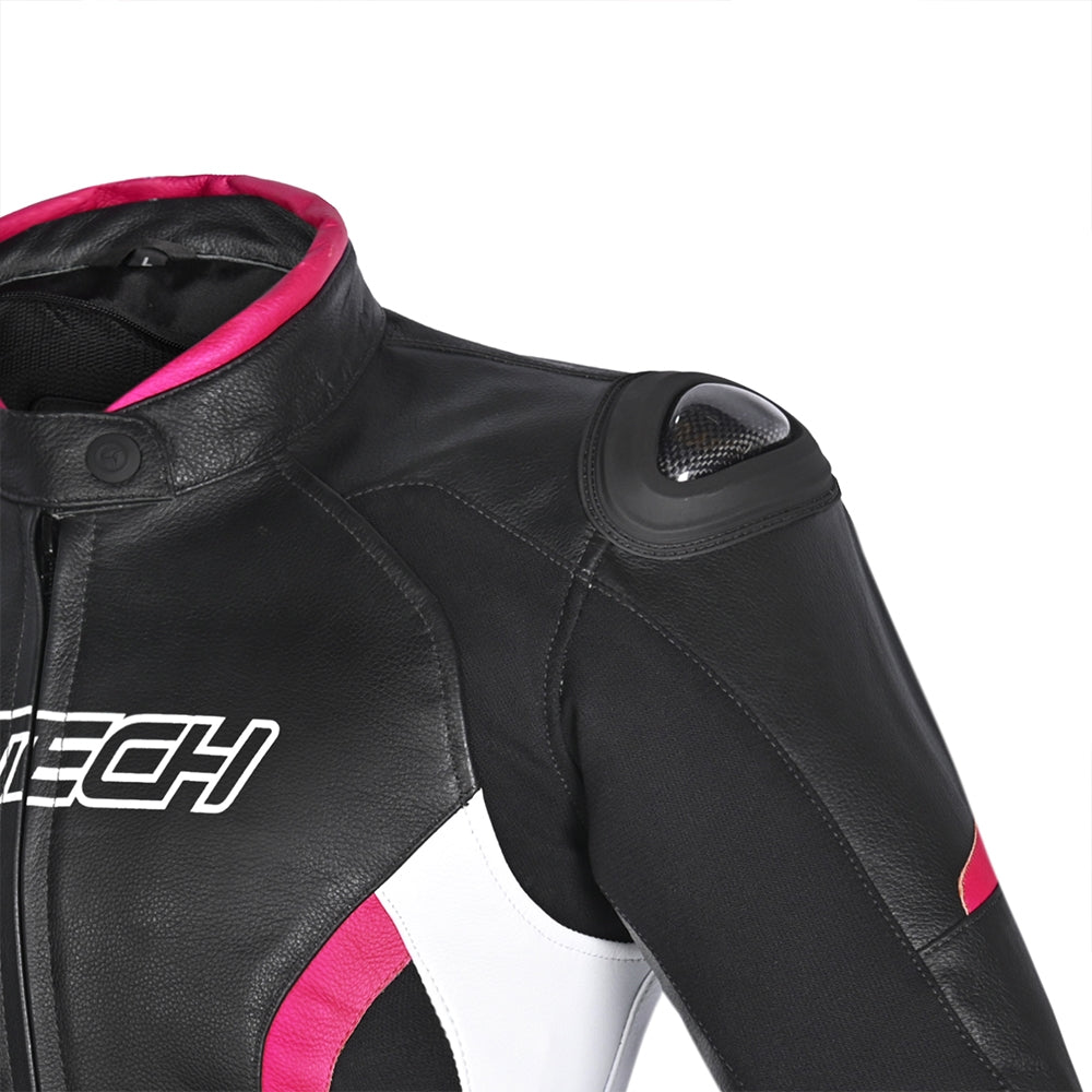 R-TECH TOM RIDER Motorcycle Ladies Jackets Black White Fuchsia – 4 – Maximomoto PT