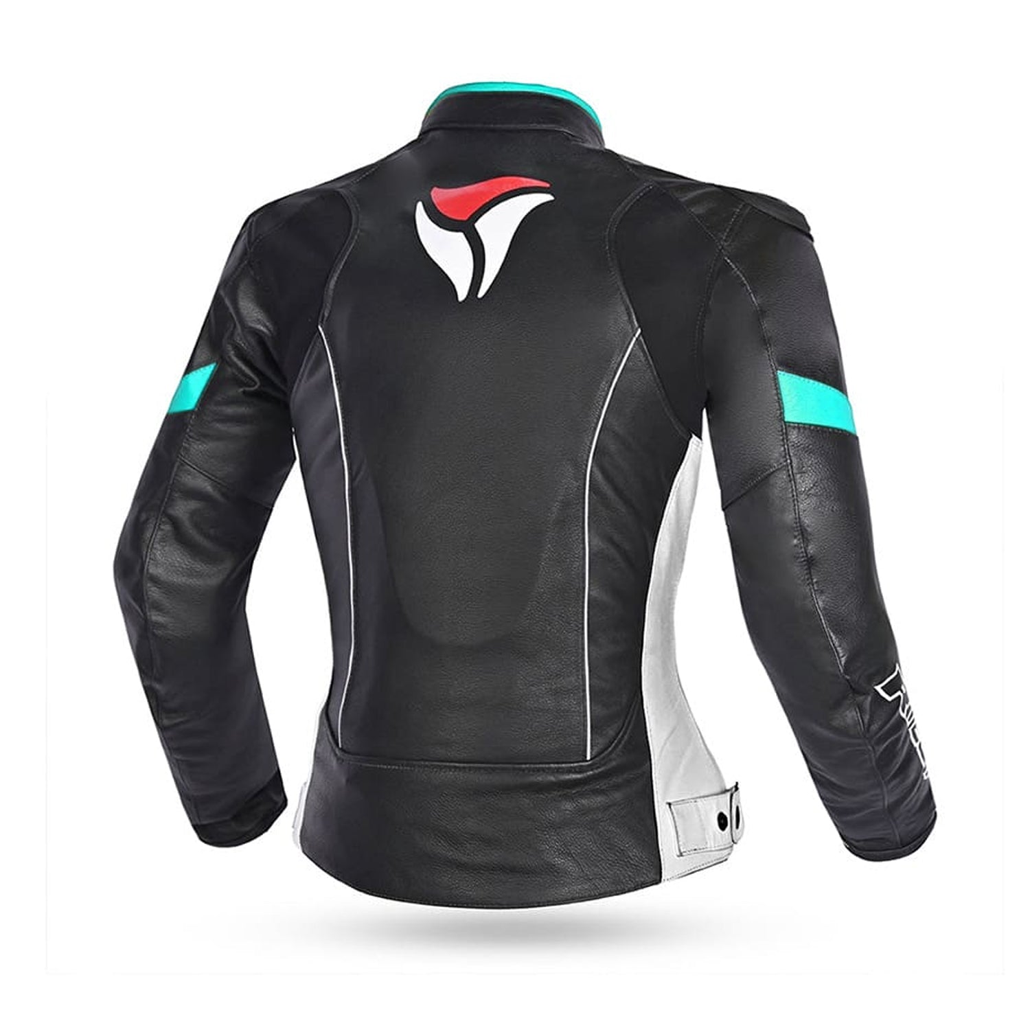 R-TECH TOM RIDER Women's Motorcycle Jackets Black White Turquoise – 2 – Maximomoto PT