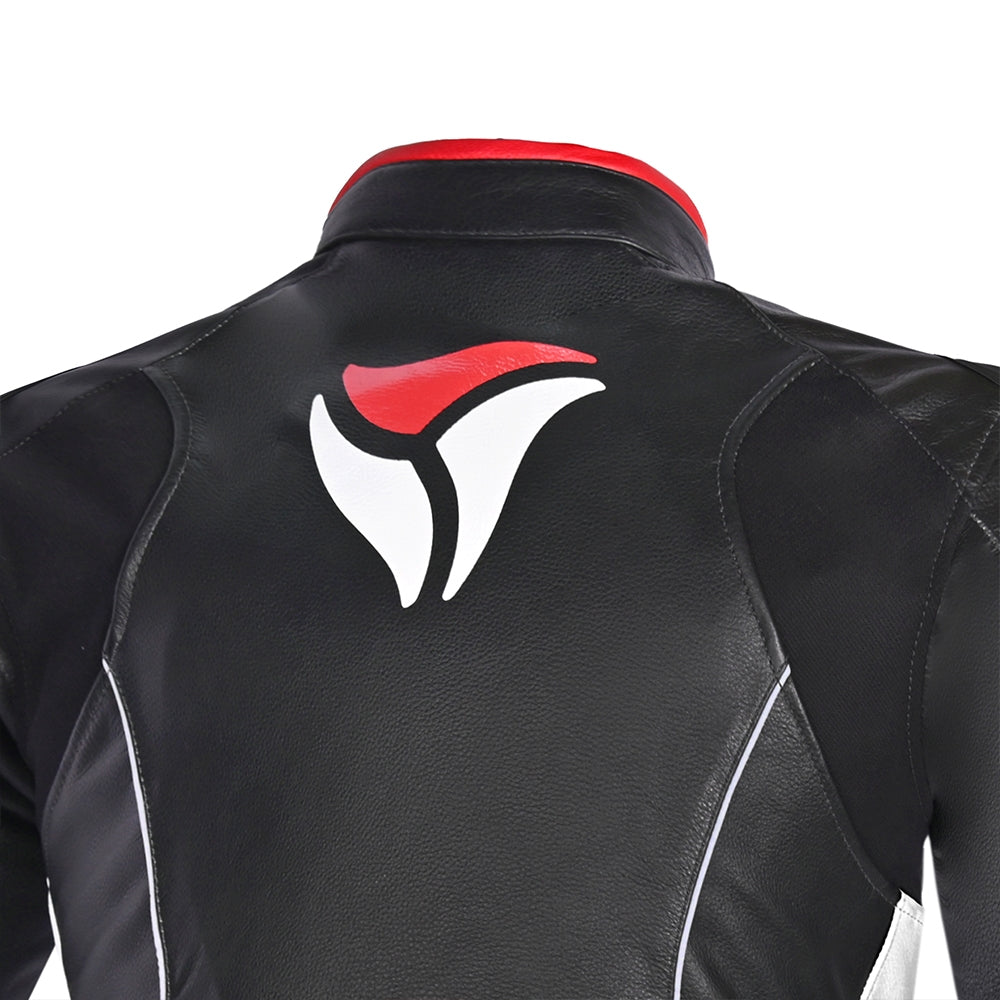 R-TECH TOM RIDER Women's Motorcycle Jackets Black White Red – 3 – Maximomoto PT