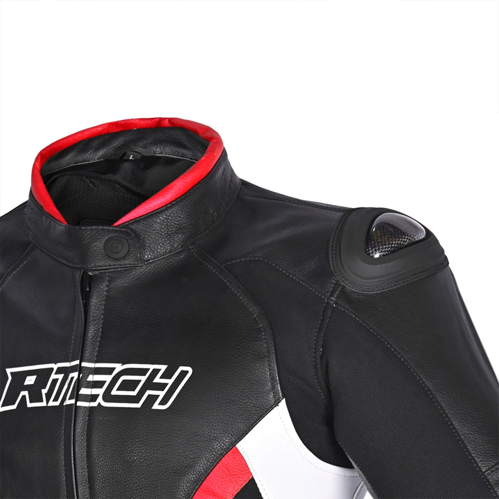 R-TECH TOM RIDER Women's Motorcycle Jackets Black White Red – 4 – Maximomoto PT