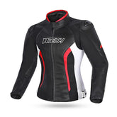 R-TECH TOM RIDER Women's Motorcycle Jackets Black White Red – Maximomoto PT