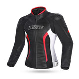 R-TECH TOM RIDER Women's Motorcycle Jackets Black White Red