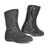 R-TECH TROJAN LUNAR Moto Couro Botas Preto - Imagem dupla de botas