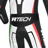R-Tech Mono 1 Pc Defender Gp Moto Fatos Branco Preto Vermelho Verde - Imagem inferior do terno
